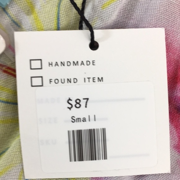 Avanie Blouse Womens Small Gray Feeling Flirty Combo Floral Denim‎ Lace Boho - Picture 11 of 14